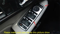 yimaautotrims inner door armrest window lift button cover trim interior fit for mercedes benz cla 200 220 w117 2014 2017