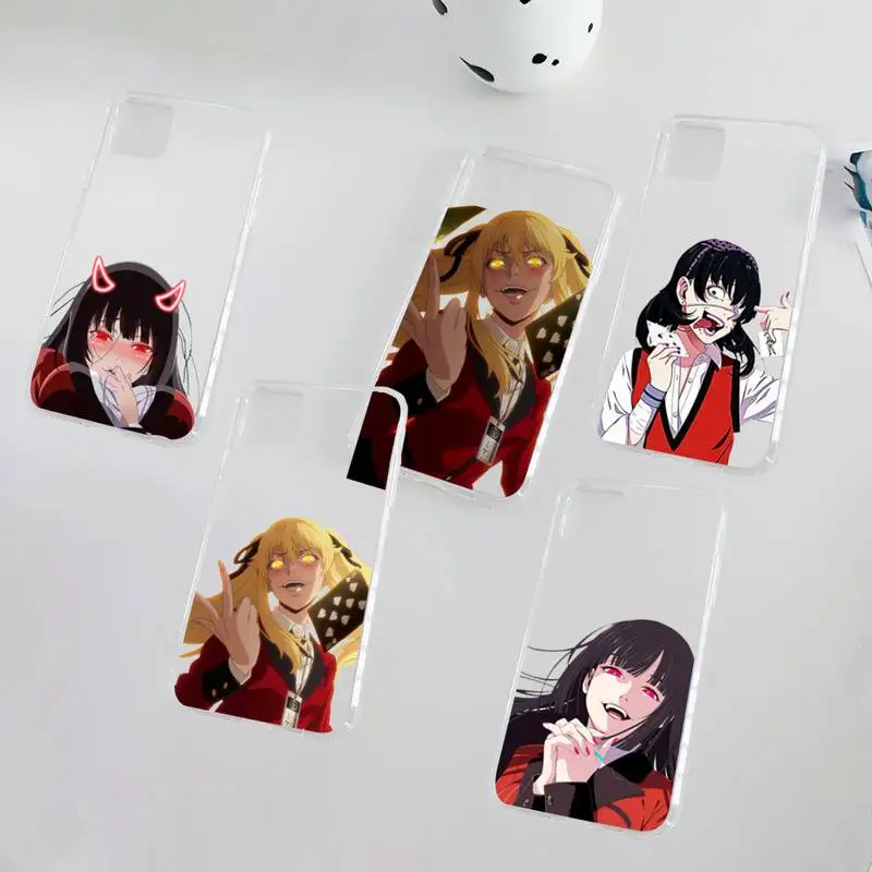 

Japanese Kakegurui Jabami Yumeko Phone Case Clear Transparent for iPhone 11 12 13 mini pro XS MAX 8 7 6 6S Plus X 5S SE XR 2020