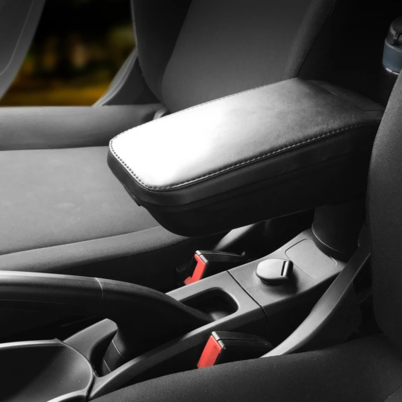 

Кожаный PU подлокотник коробка для хранения для Smart 453 Fortwo Forfour 2015-2018 с держателем чашки шкафчик контейнер автомобильные аксессуары