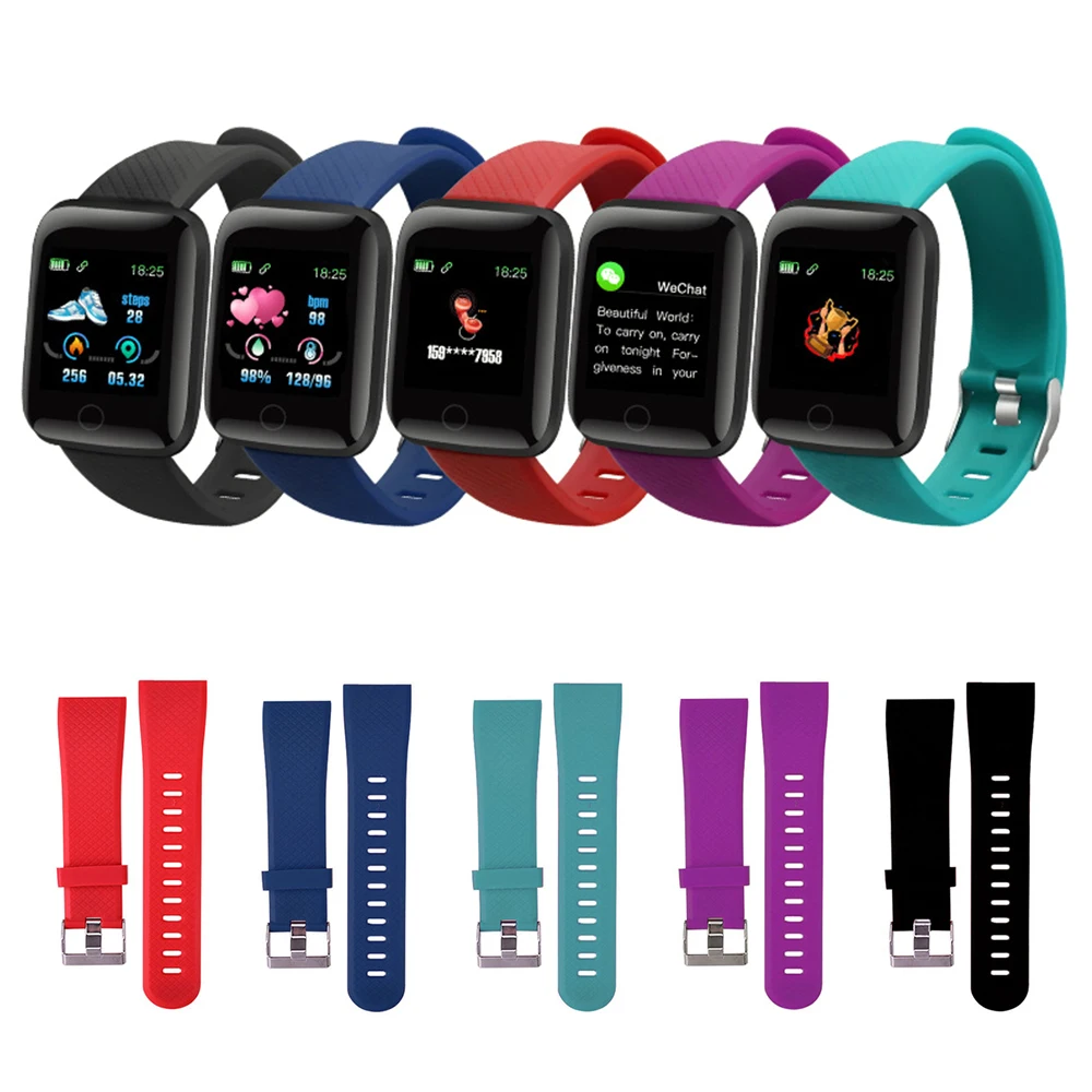 Оригинальный силиконовый ремешок для смарт-часов 116 Plus | Электроника