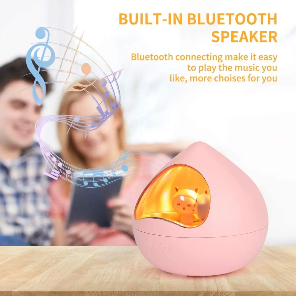 

Детский ночник с Bluetooth-динамиком и поворотом на 360 градусов, меняющий Цвет RGB, ночсветильник для детской комнаты, перезаряжаемый светодиодны...