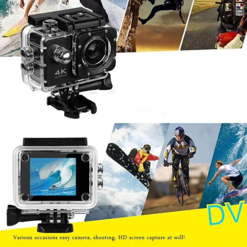 Популярная Спортивная экшн видеокамера s Wifi 1080P 4K Ultra HD 16MP камера