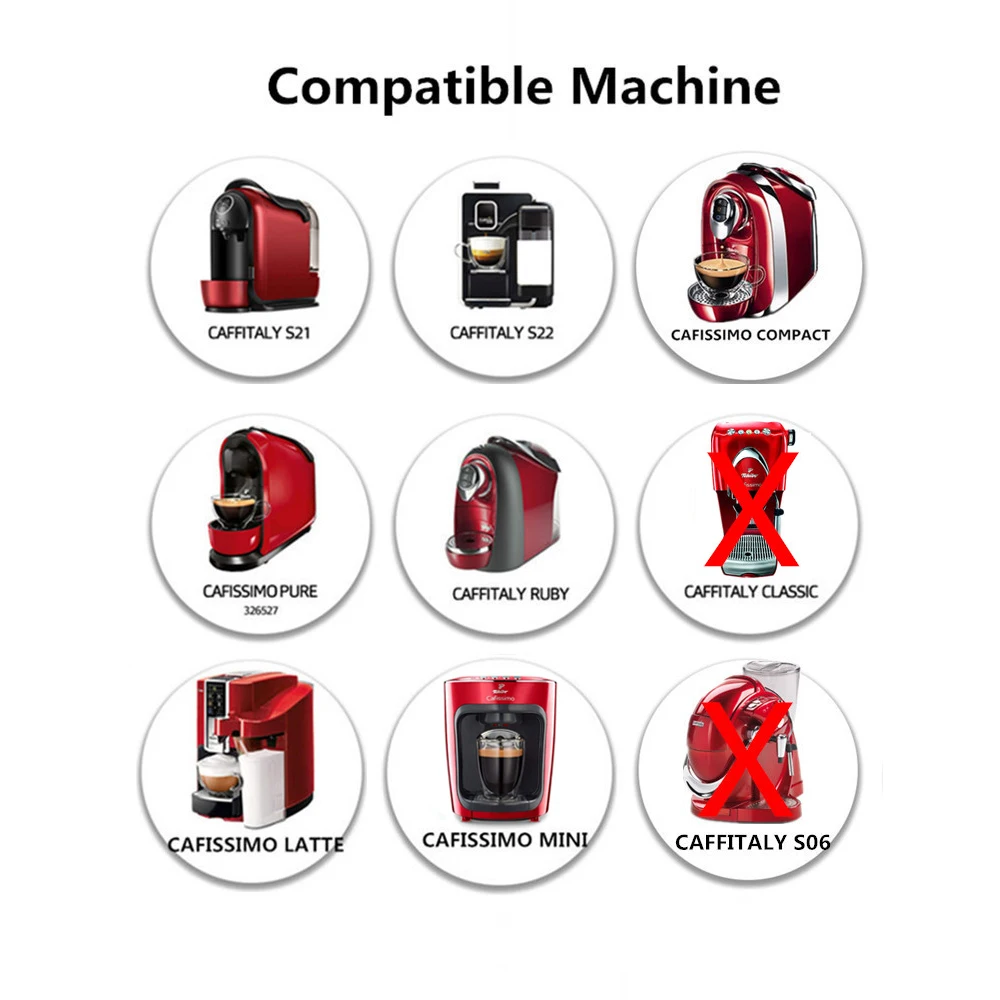 ICafilas фильтры для кофе Caffitaly Tchibo caffissimo K-fee многоразовые Crema капсулы Pod нержавеющая сталь кофе вскрытия
