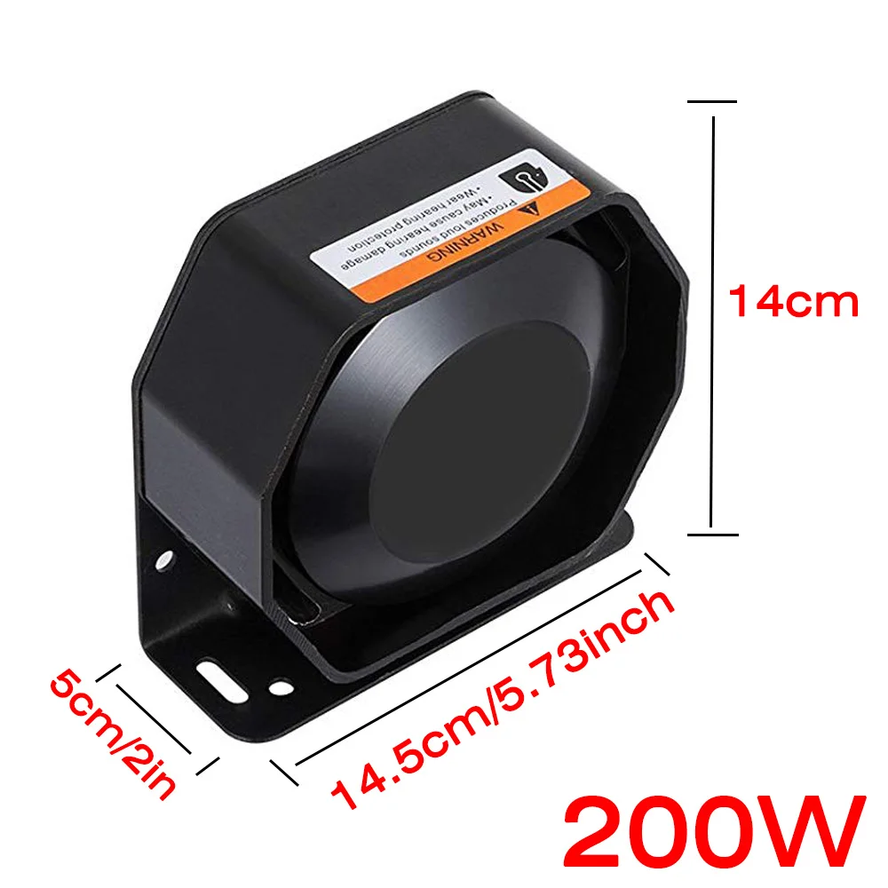 200 Вт Автомобильная сигнализация для грузовика полицейская сирена Мегафон