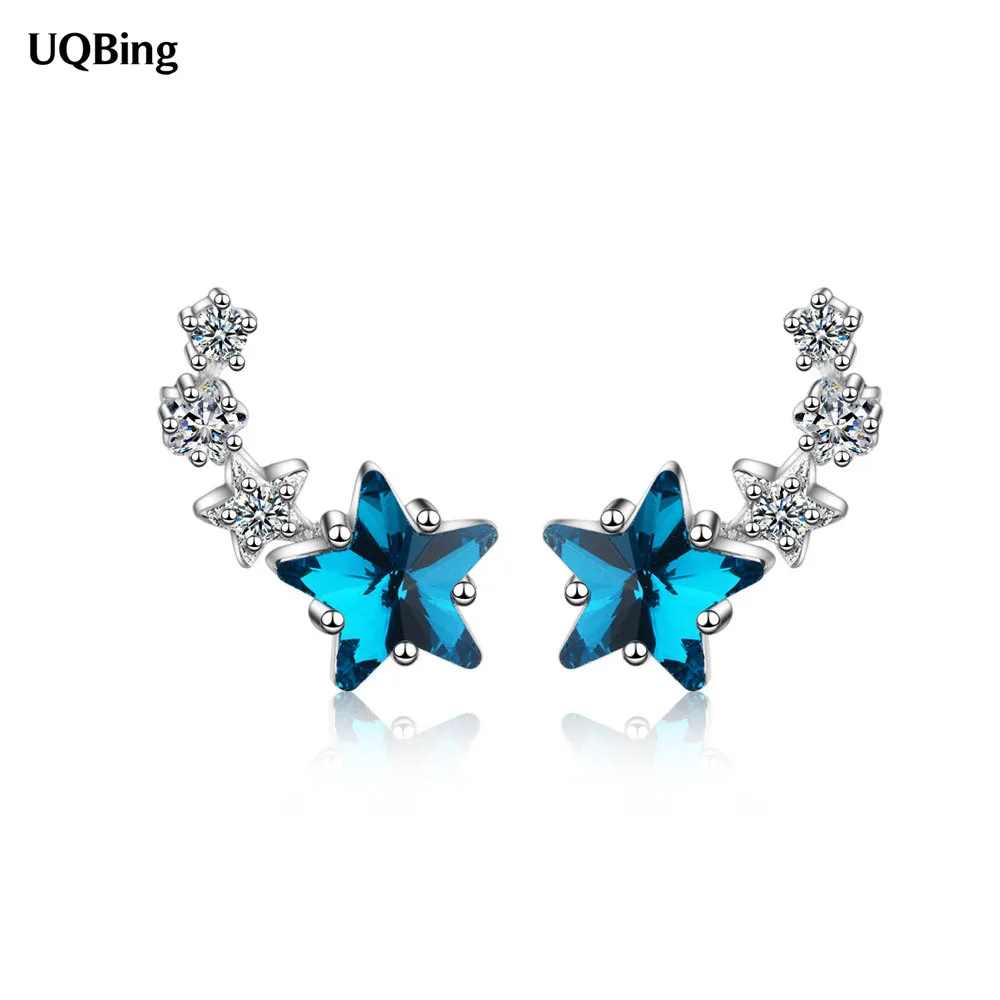 

Серьги-гвоздики женские из серебра 925 пробы с фианитом