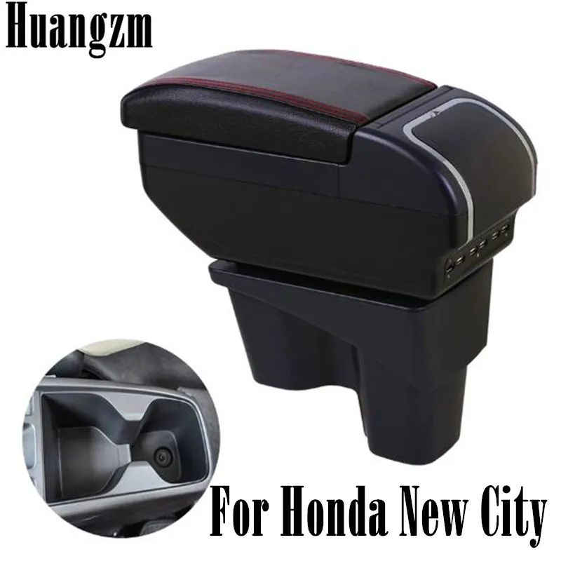 Для Honda новый городской подлокотник двухслойный большой пространство PU кожа