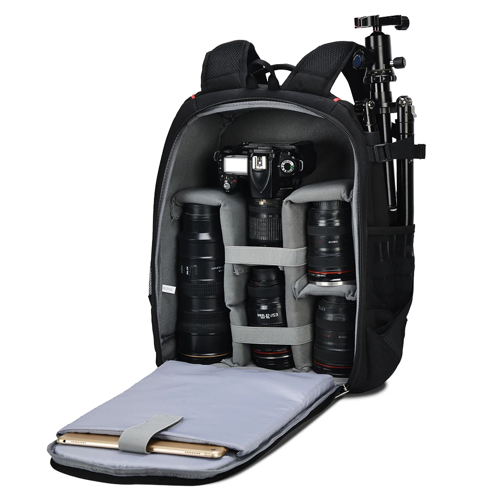 CADeN фотография сумка mochila fotografia DSLR камера сумки через плечо рюкзак для ноутбука Canon Nikon Путешествия противоударный объектив чехлы