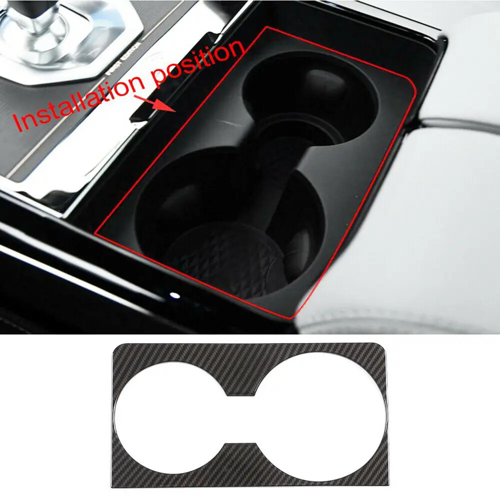 

Углеродное волокно ABS держатель стакана воды крышка для Land Rover Range Rover Evoque 2020