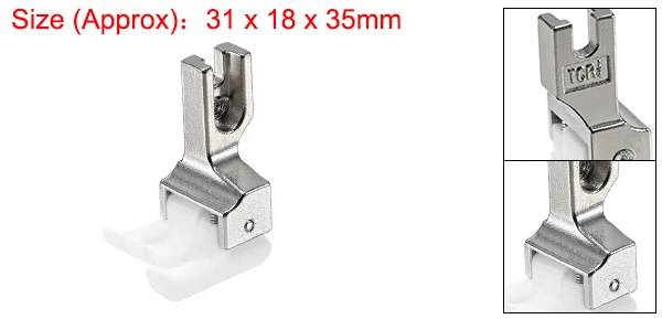 TCR-0.25inch Uxcell лапка Теплон левая/правая боковая кромка направляющая компенсирующая 1/32 “-1/4” для промышленных швейных машин с одной иглой - Цвет: TCR-0.25inch
