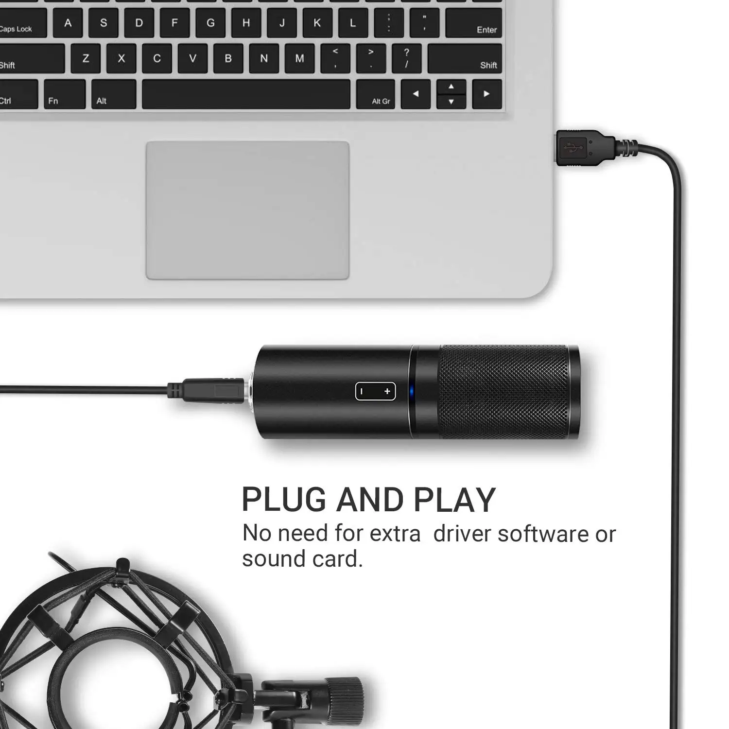 Xiaokoa PC USB комплекты микрофона Q9 конденсаторный компьютер кардиоидный микрофон