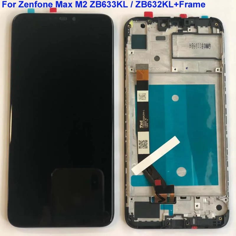 6 26 &quotоригинал для Asus Zenfone Max M2 ЖК дисплей 10 Touch Экран дигитайзер сборка ZB633KL ZB632KL +