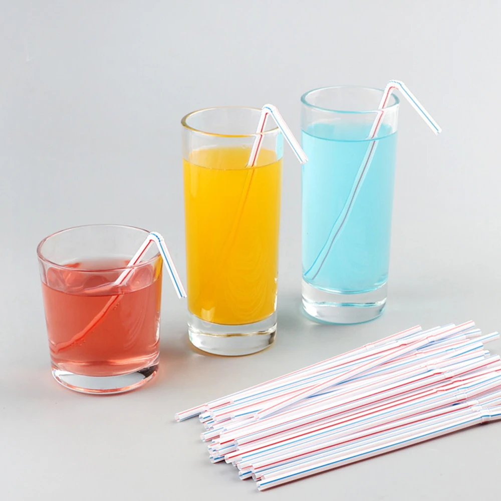 

100pcs Disposable Straw Coke Pipet Beverage Pipet Straw Adults Children Party Wedding Bar Daily Use Drinking Water Tool