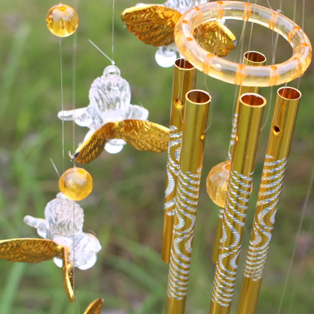 Love Angel Cupid Wind Chime Tube подвесное украшение для дома теплый подарок домашний декор с