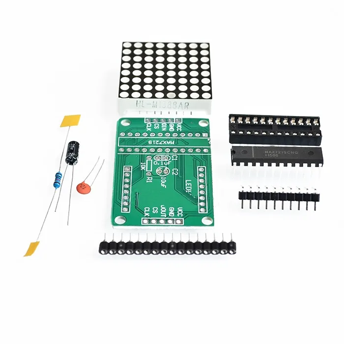 MAX7219 точечный модуль светодиодной матрицы MCU светодиодный управления дисплеем