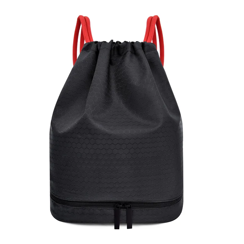 

Portable Drawstring Sport Backpack Fitness Bag Dry-wet Separation Backpacks Shoulders Bag For Hiking Cycling Swimming Beach Bags