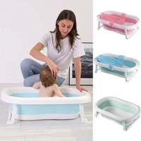 easy folding baby bath tub portable baby shower eco friendly newborn bathtub tubs with non slip cushion adjustable kids bathtub