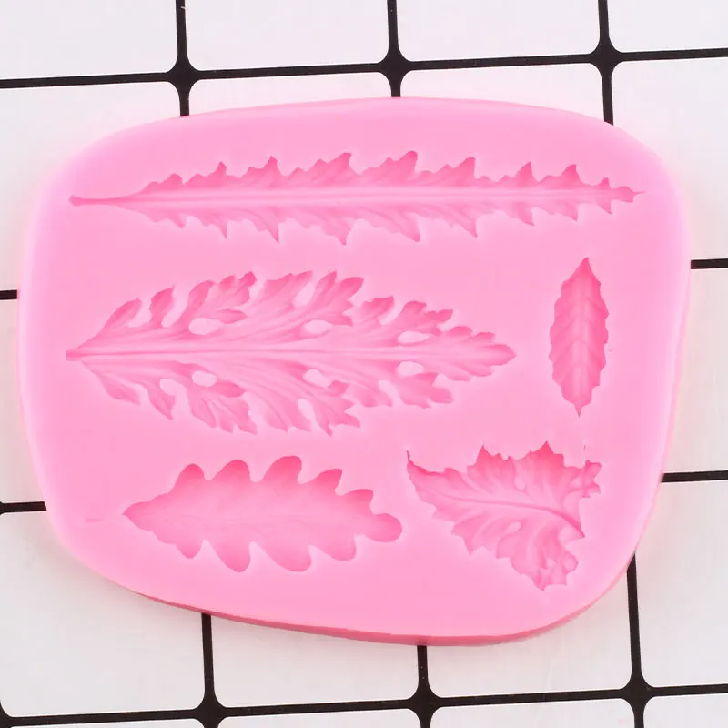 Лист силиконовые формы листья папоротника инструменты для украшения тортов из