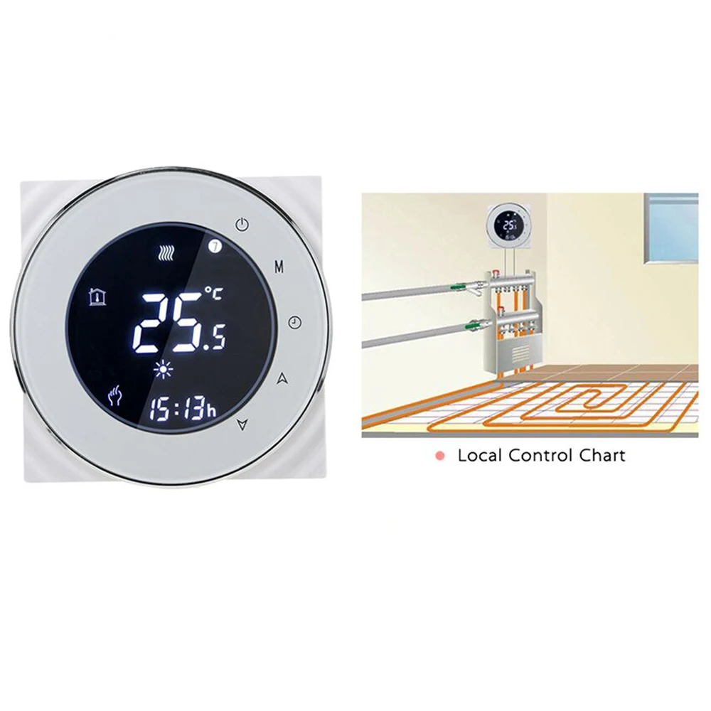 Wi-Fi термостат ABS LCD вода/Электрический/газовый Bolier Smart 95V-240VAC цифровой отель