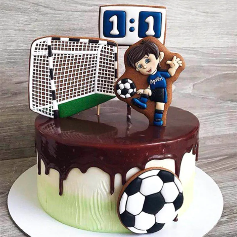 Украшение футбольного мяча украшение для детского торта с днем рождения десерта