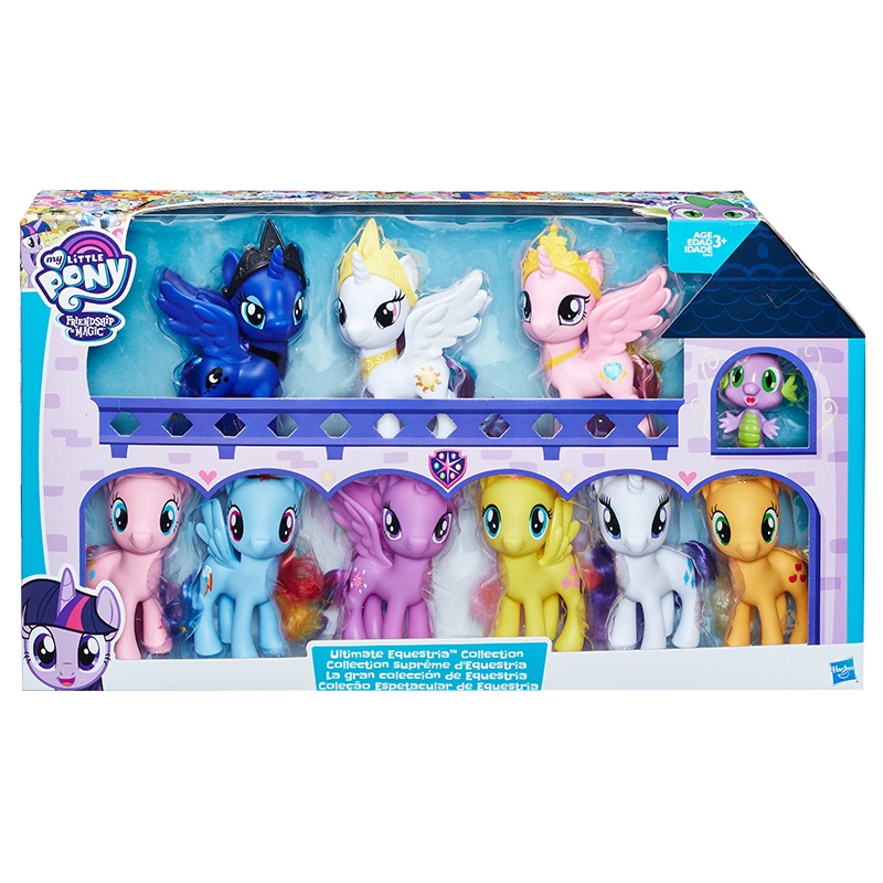 

11pcs My Little Pony Friendship Is Magic Twilight Sparkle Rainbow Dash Applejack Rarity Fluttershy Pinkie Doll Model Toy Gift