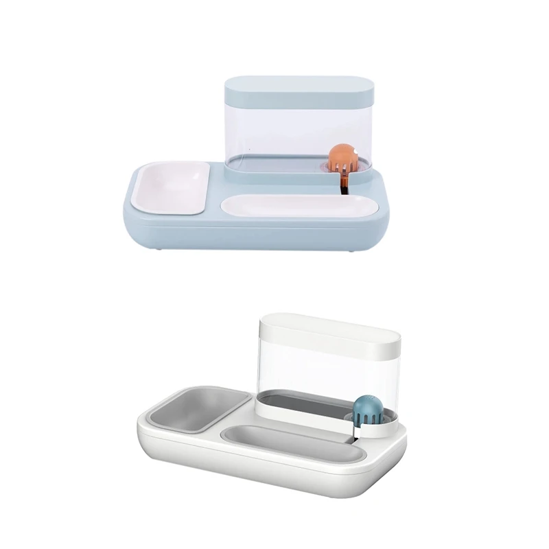 

2 шт., двухцелевой дозатор воды для домашних животных, 1,5 л