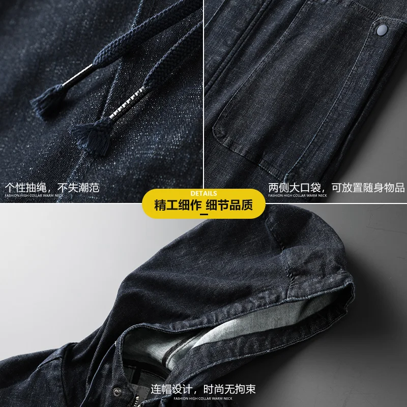 2019 джинсовые куртки мужские крутые бойфренды стиль с длинным рукавом ВИНТАЖНАЯ