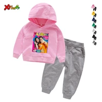 kids clothing sets baby girls casual boys cartoon sports t shirt pants 2pcs infant suit tracksuits children sport suits 3 9years