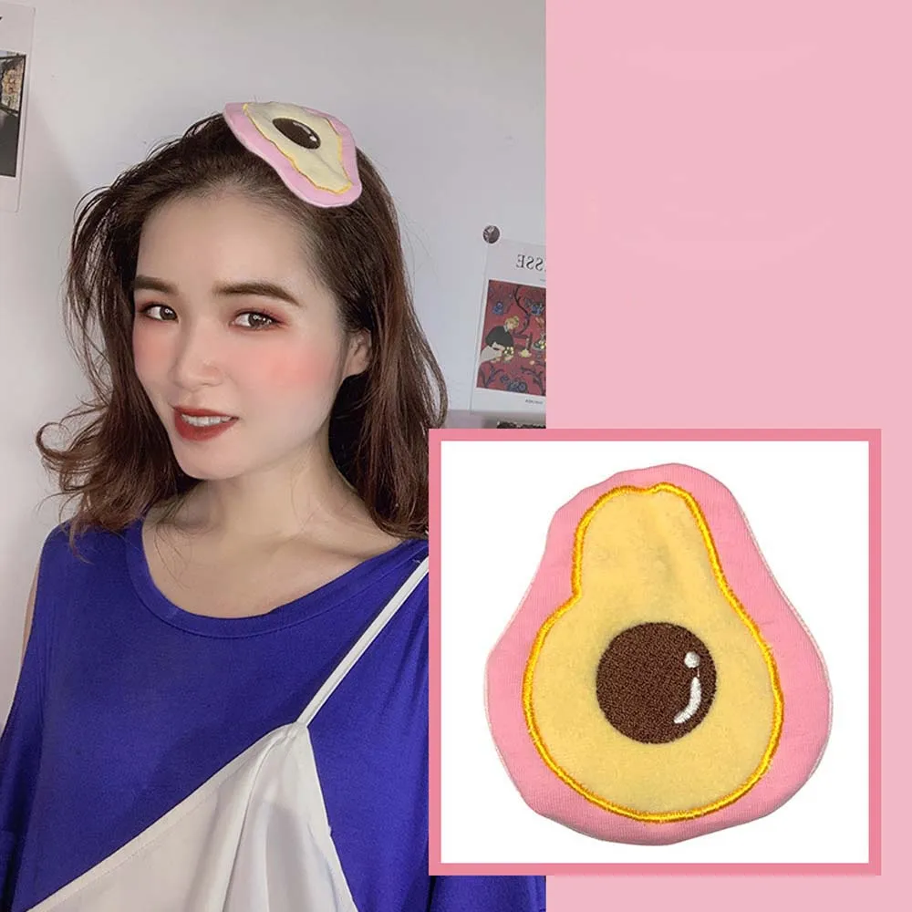 Заколка для волос с фруктовым цветком заколка большим лицом макияжа милые