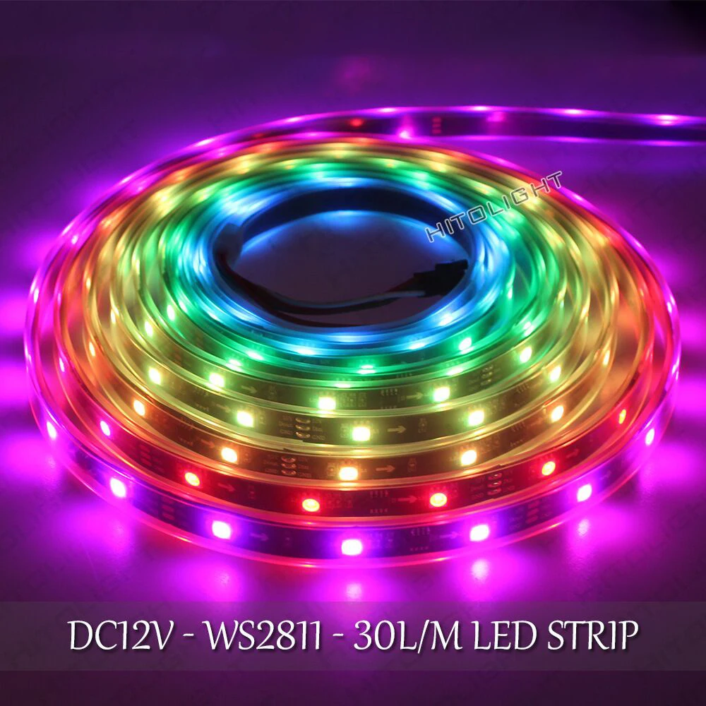 Светодиодная лента WS2811 DC 12 В 5050 SP104E 17Key радиочастотный контроллер приложение RGB