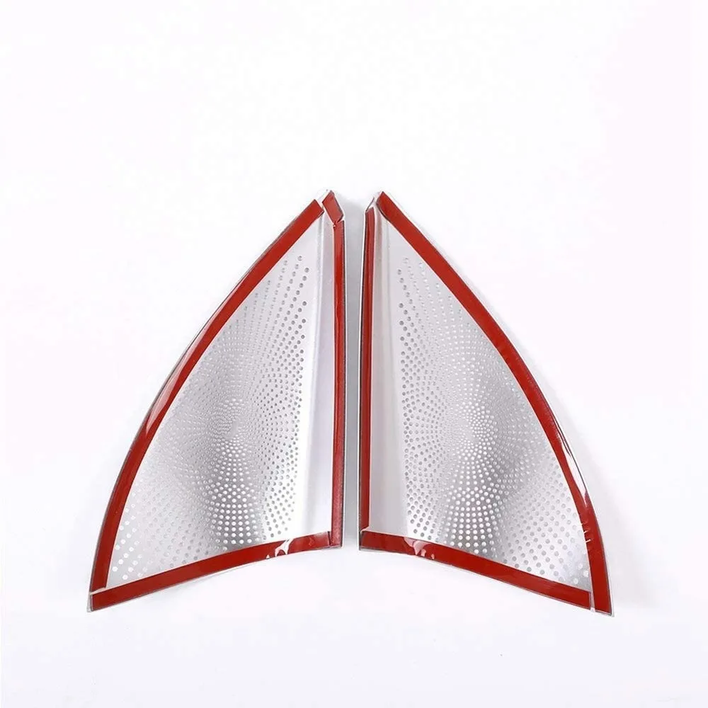 

Aluminum Alloy Car Tweeters Speaker Cover Trim Sticker For BMW X1 F48 2016 2017 2018
