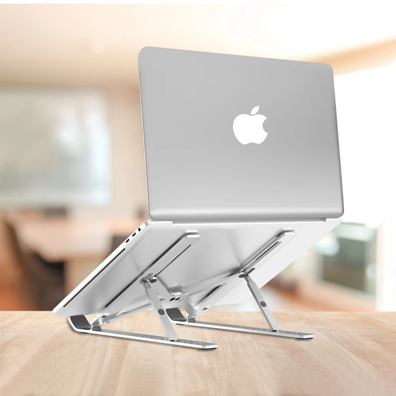 Портативная подставка для ноутбука алюминиевая складная Macbook Pro регулируемая