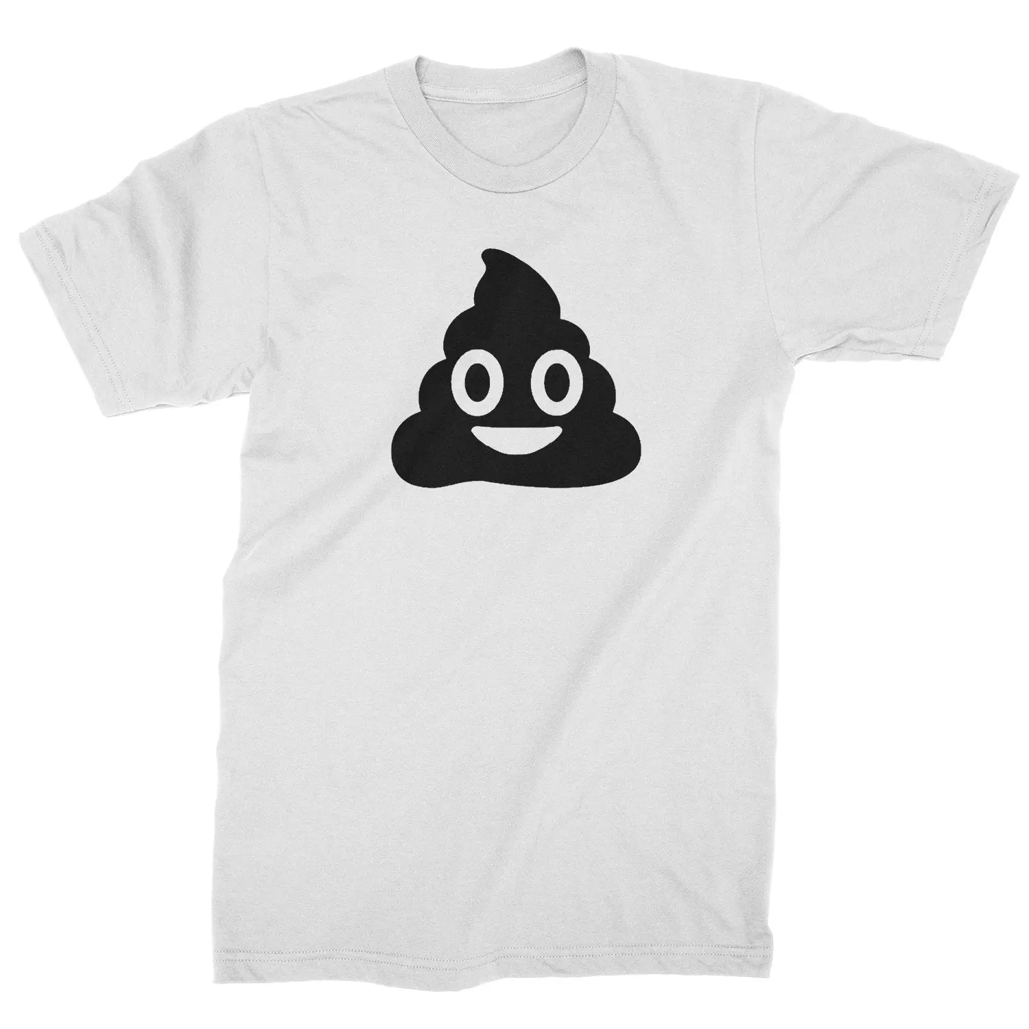 Футболка мужская с забавным улыбающимся лицом хлопковая рубашка коротким