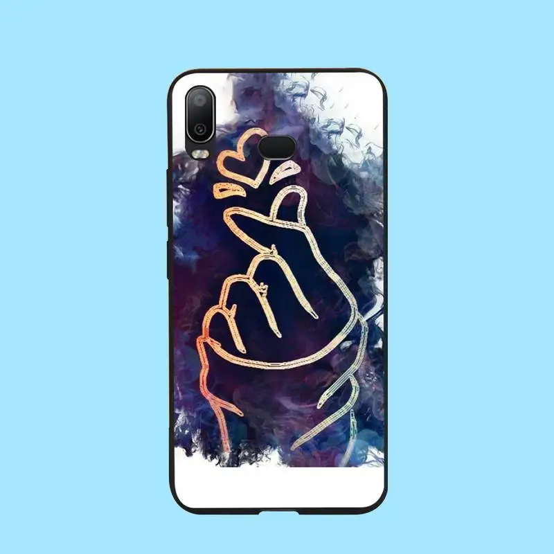 PENGHUWAN Love on the finger kpop heart Новое поступление чехол для сотового телефона Samsung A10 A20 A30 A40