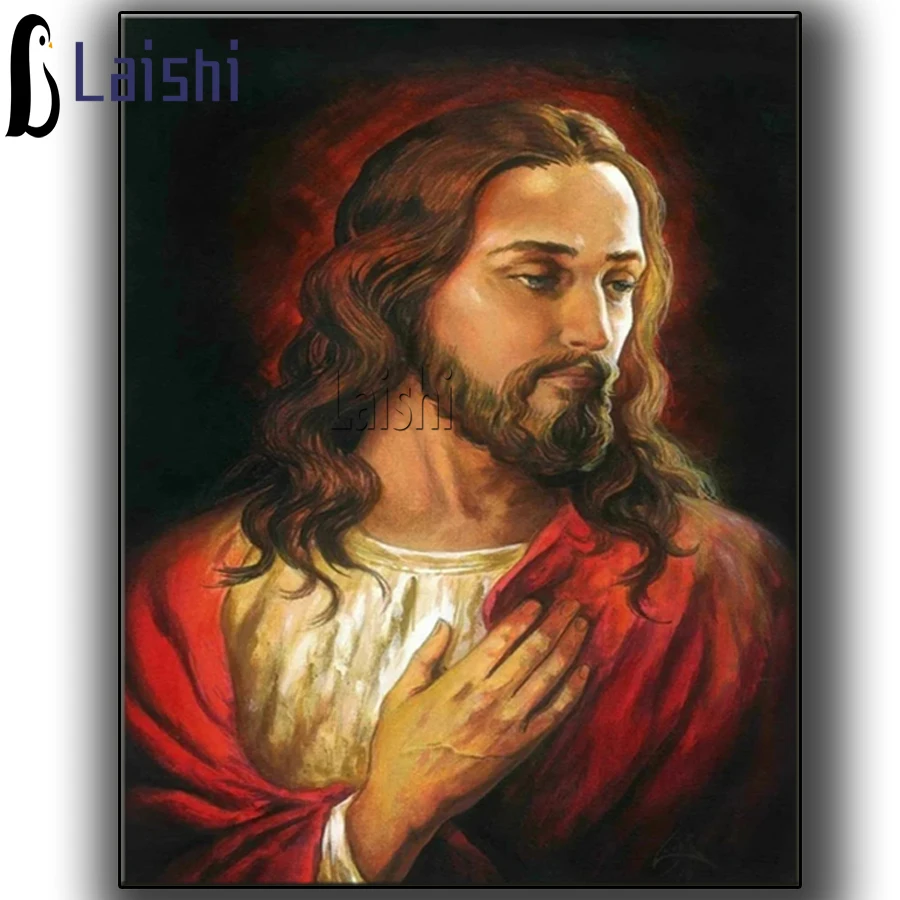 

5D Diy Diamond Painting Jesus Christ Cross Stitch Diamond Embroidery Rhinestones Religion Icon Portrait Diamond Mosaic Sale