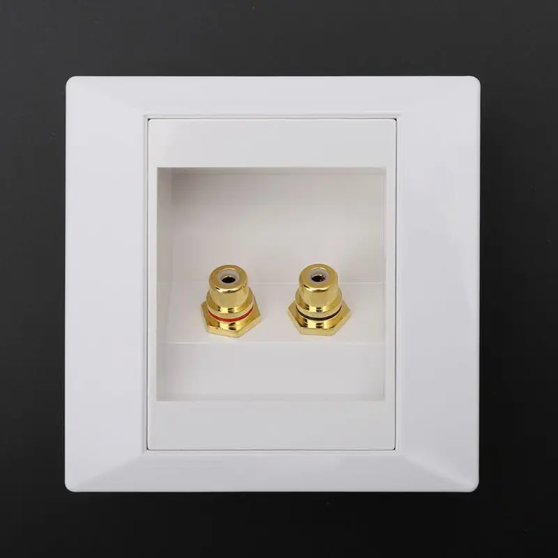 RCA настенная аудиопанель динамик распределительная коробка Lotus розетка питания