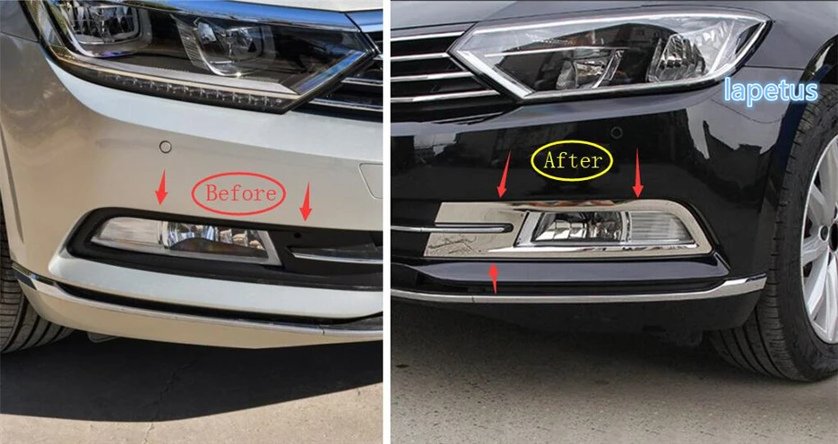 Комплект для передсветильник противотуманных фар из нержавеющей стали Volkswagen Passat