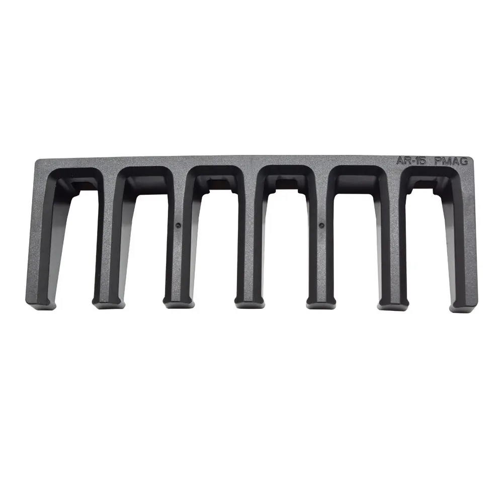 

New Solid ABS 6X Standard PMAG Wall Mount Magazine Rack, Family Magazine Storage Rack for Glock for Hunting Free Shipping