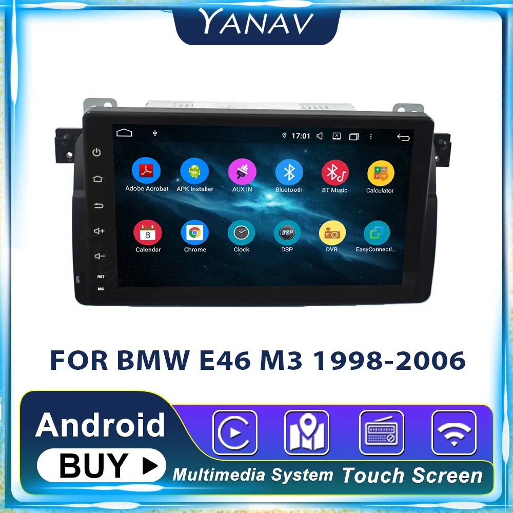 

Автомагнитола 2DIN, Android, HD экран, аудио для BMW E46 M3 Coupe 318/320/325/330/335 SWC, мультимедийный плеер, GPS-навигация, головное устройство