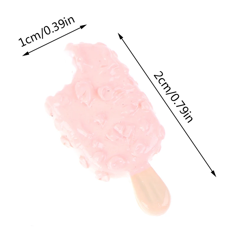 5 шт. новинка креативная Милая имитация мороженого из смолы крафтовые Хрустящие