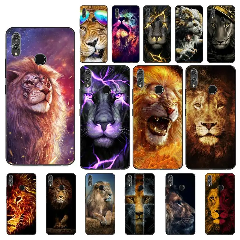 YNDFCNB The lion is the defender of animal kingdom мягкий чехол для телефона Huawei Honor 8X 8A 9 10 20 Lite 30Pro 7C 7A 10i