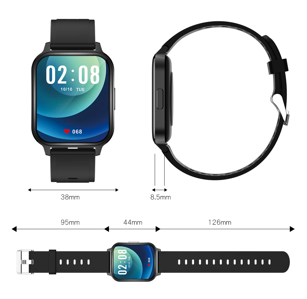 

Q18 Smart Watch Tracker Heart Rate Monitor Sports Multifunction Waterproof Fitness Support Multiple Language For Ios Android