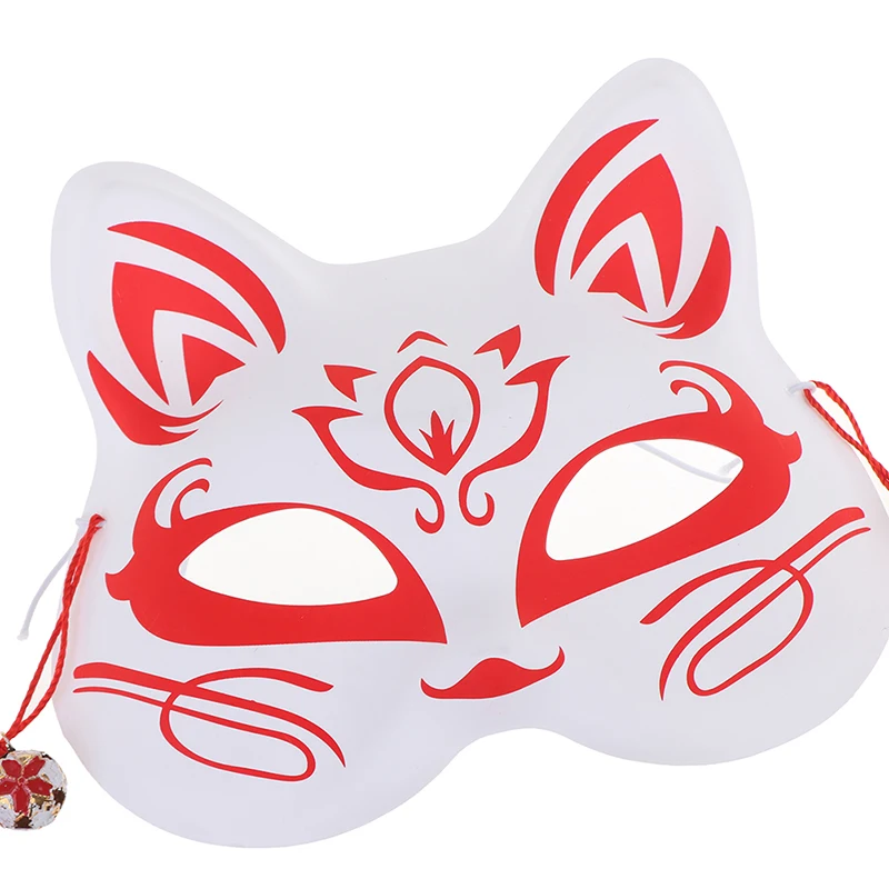 Унисекс японская маска лисы с кисточками и колокольчиком Нетоксичная Косплей