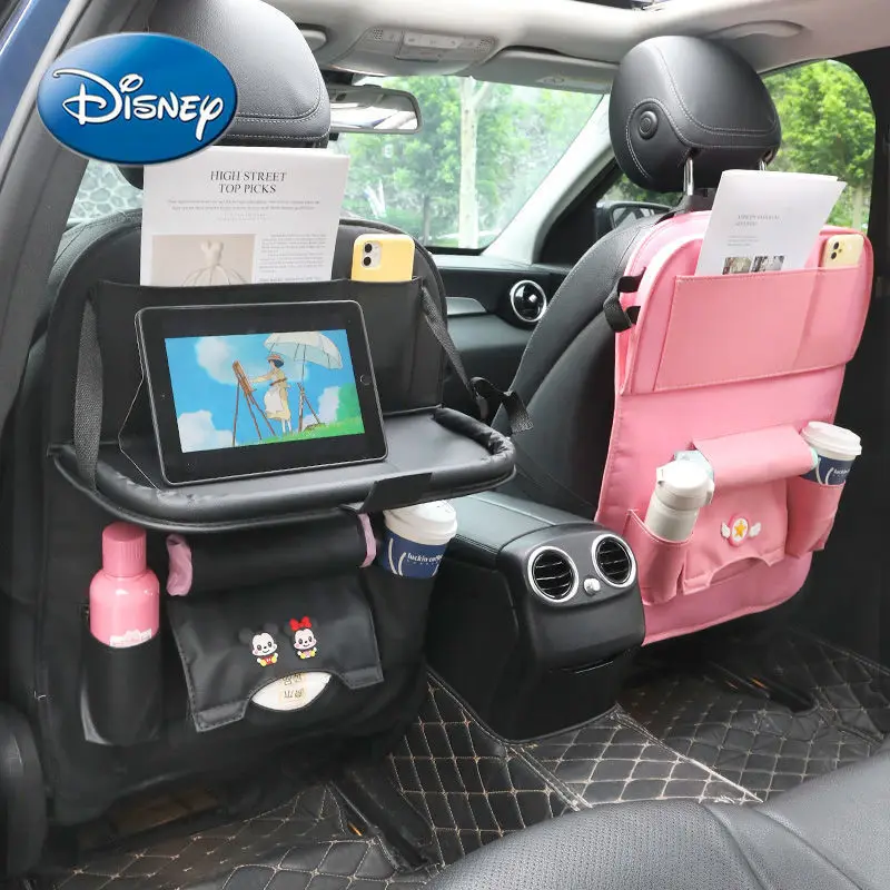 

Disney Car Seat Back Storage Bag Storage Hanging Bag Cartoon Car Small Table Board Decoration Bag