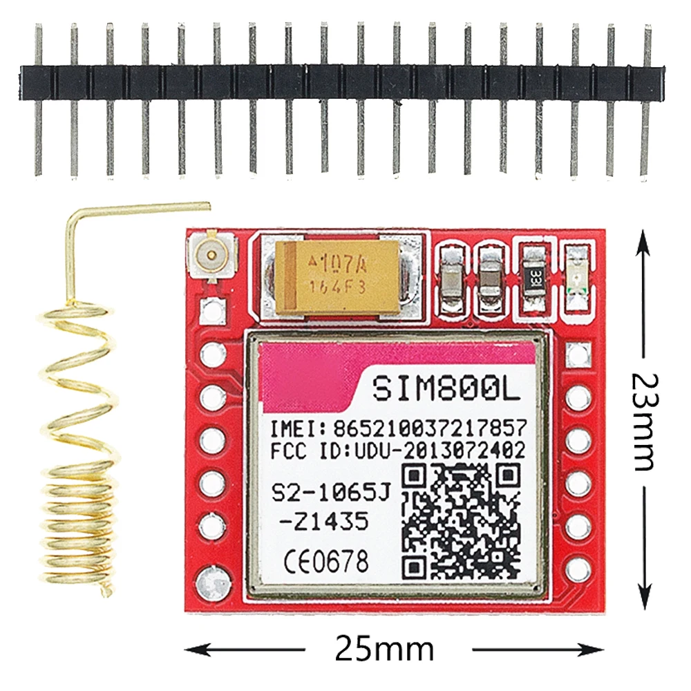 10 шт./лот маленький SIM800L GPRS GSM модуль MicroSIM карты основной платы quad-диапазона TTL
