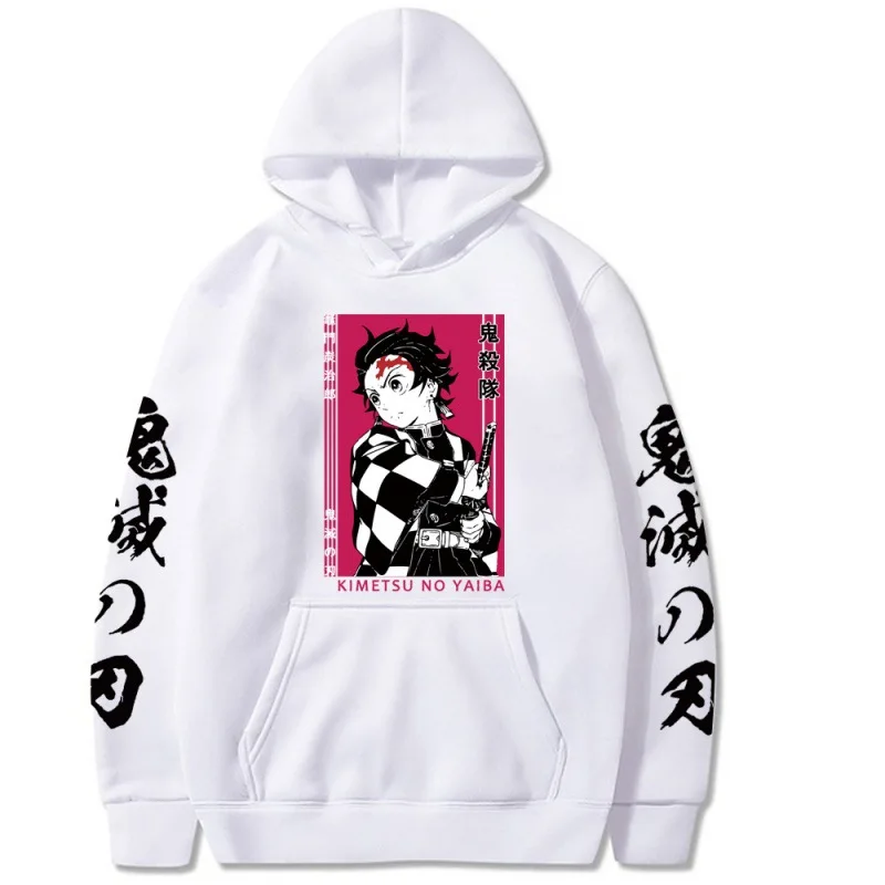 

Men/Women Hoodies Demon Slayer Fashion Fleece Pullover Comic Game Japan Anime Sweatshirt Athletic Casual Hoodie Sweater Hooded