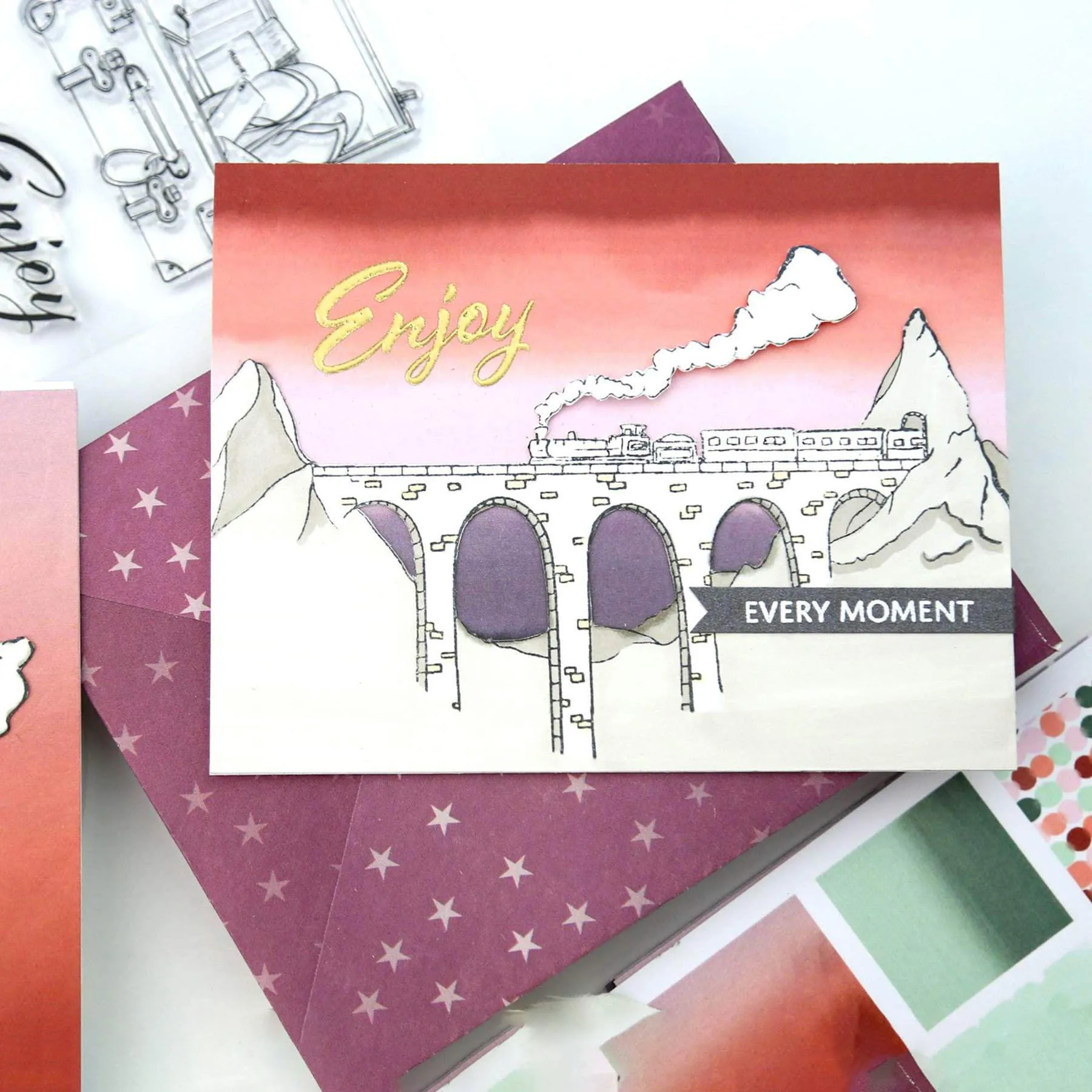 

Train travel Metal Cutting Dies and stamps DIY Scrapbooking Card Stencil Paper Cards Handmade Album Stamp Die Sheets 2021