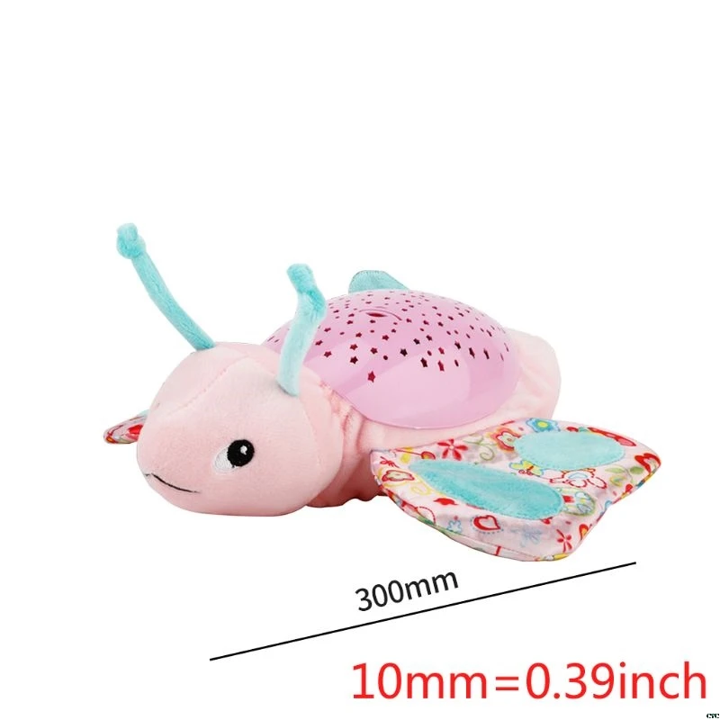 

Cartoon Plush Doll Ceiling Starry Night Lamp Projector LED Light Comfort Musics Baby Sleeping Aid Bedroom Decor Party Supply