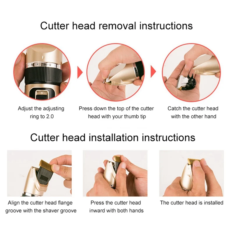 Перезаряжаемая через USB Бритва для собак машинка стрижки домашних животных