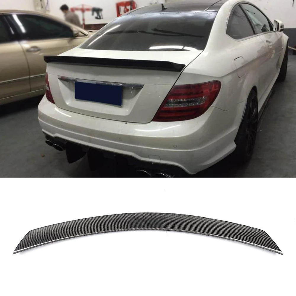 Спойлер заднего багажника крыла губа для Mercedes Benz C Class W204 C180 C200 C250 C300 C63 AMG Coupe 2008 2014