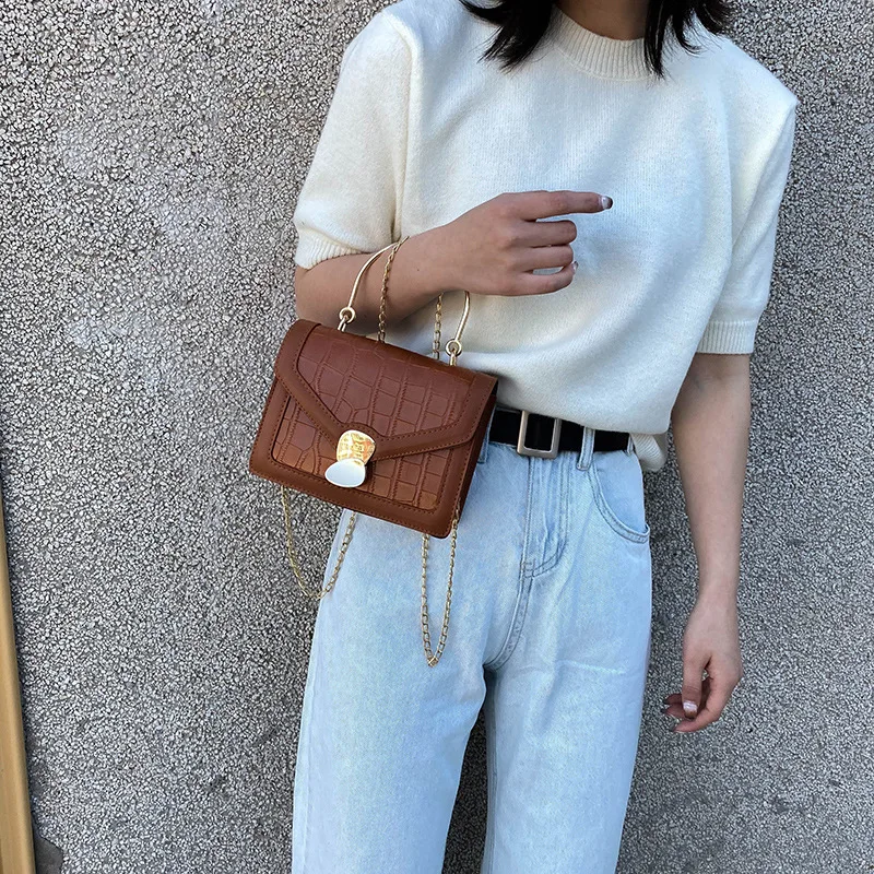 

Small bag 2020 new ladies casual fashion chain wild ins small square bag portable messenger shoulder bag 15